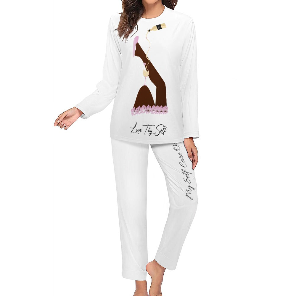 Damsel Wine Pajama Set
