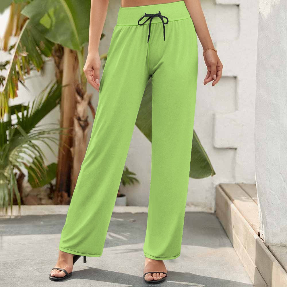 Solid Wide Leg Pants