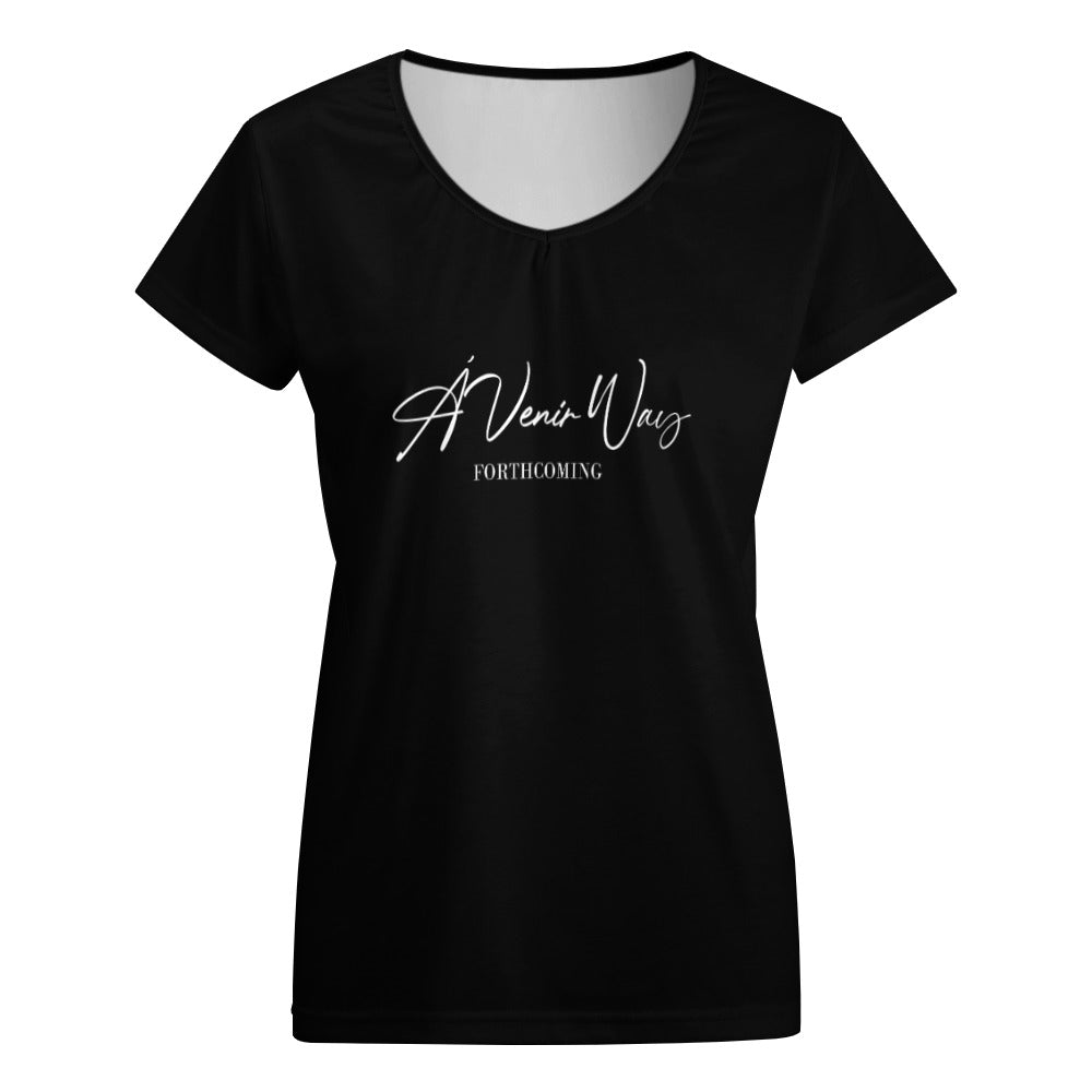 V-neck short sleeve T-shirt