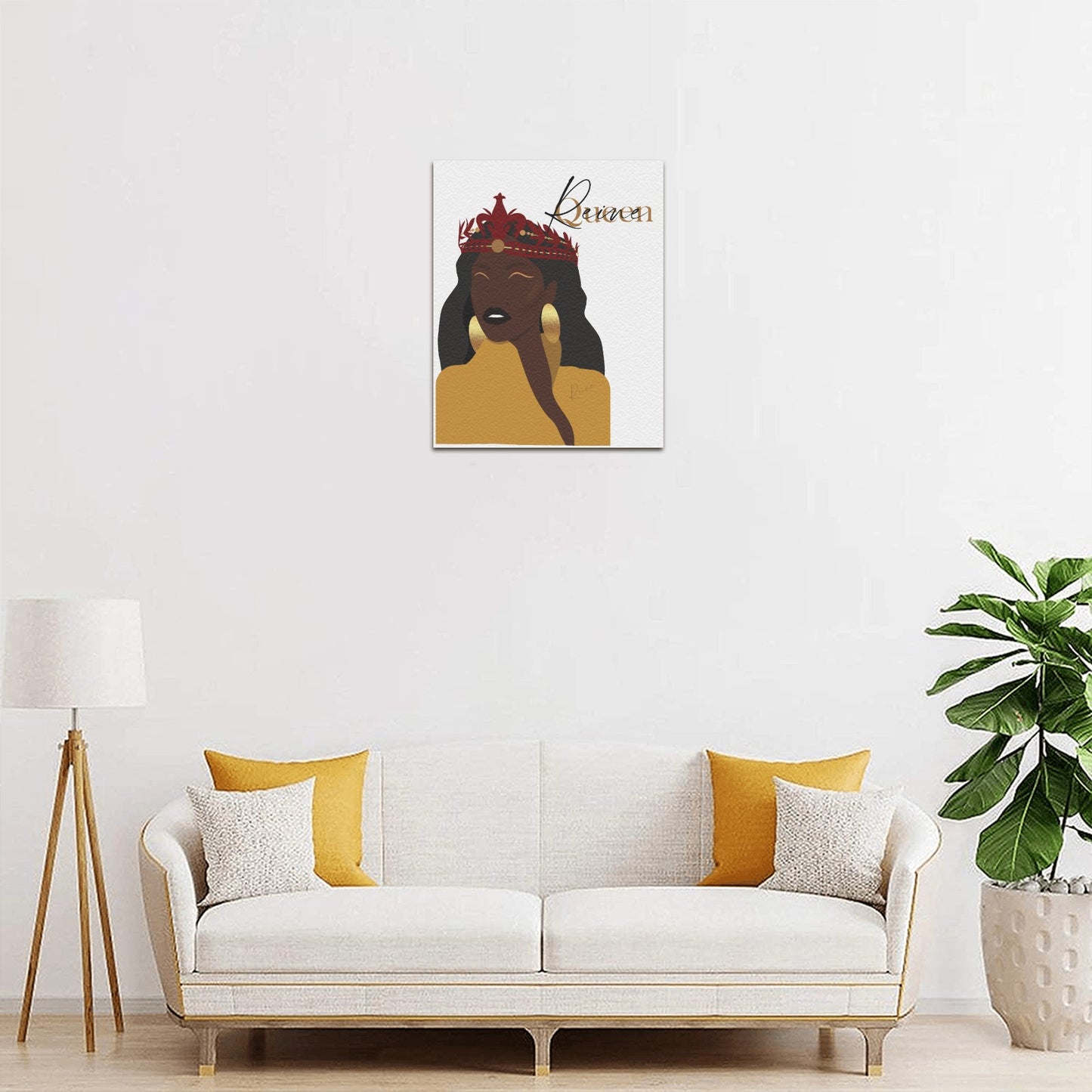 Queen Collection Frame Canvas Print 8"x10"