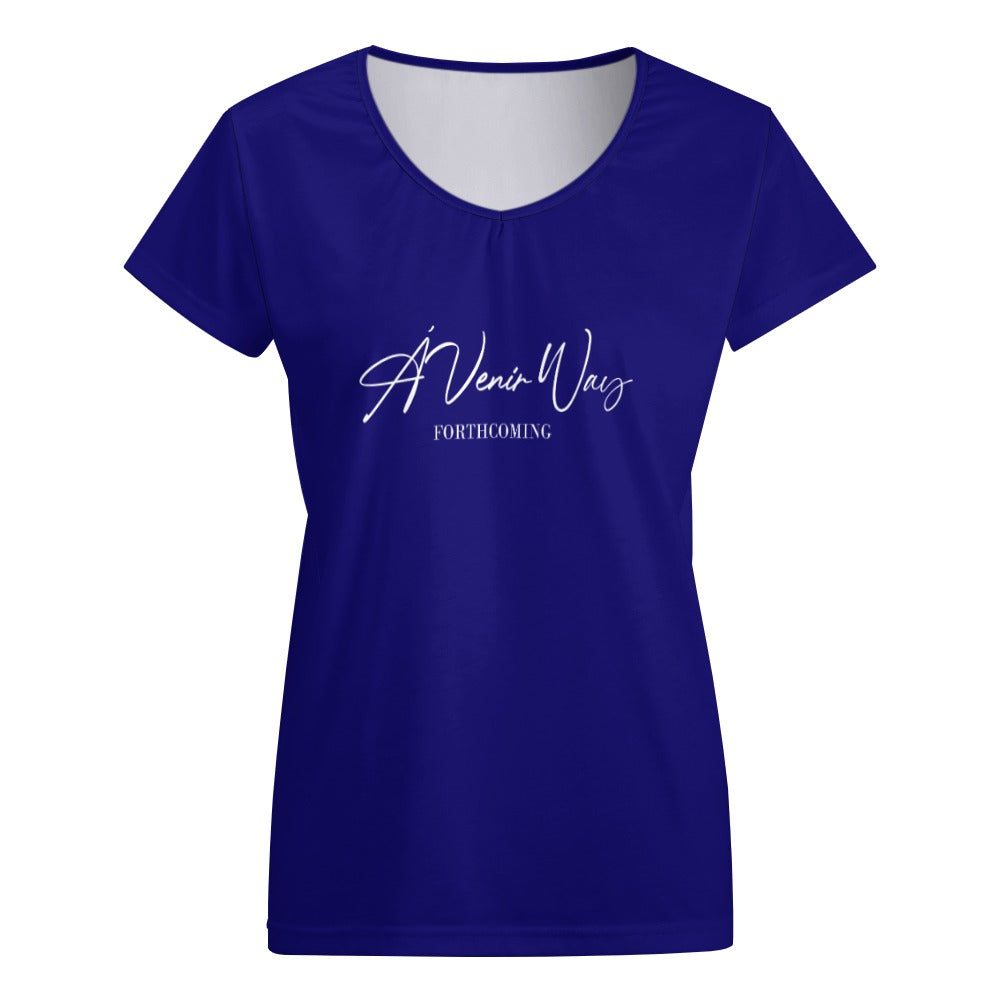 V-neck short sleeve T-shirt