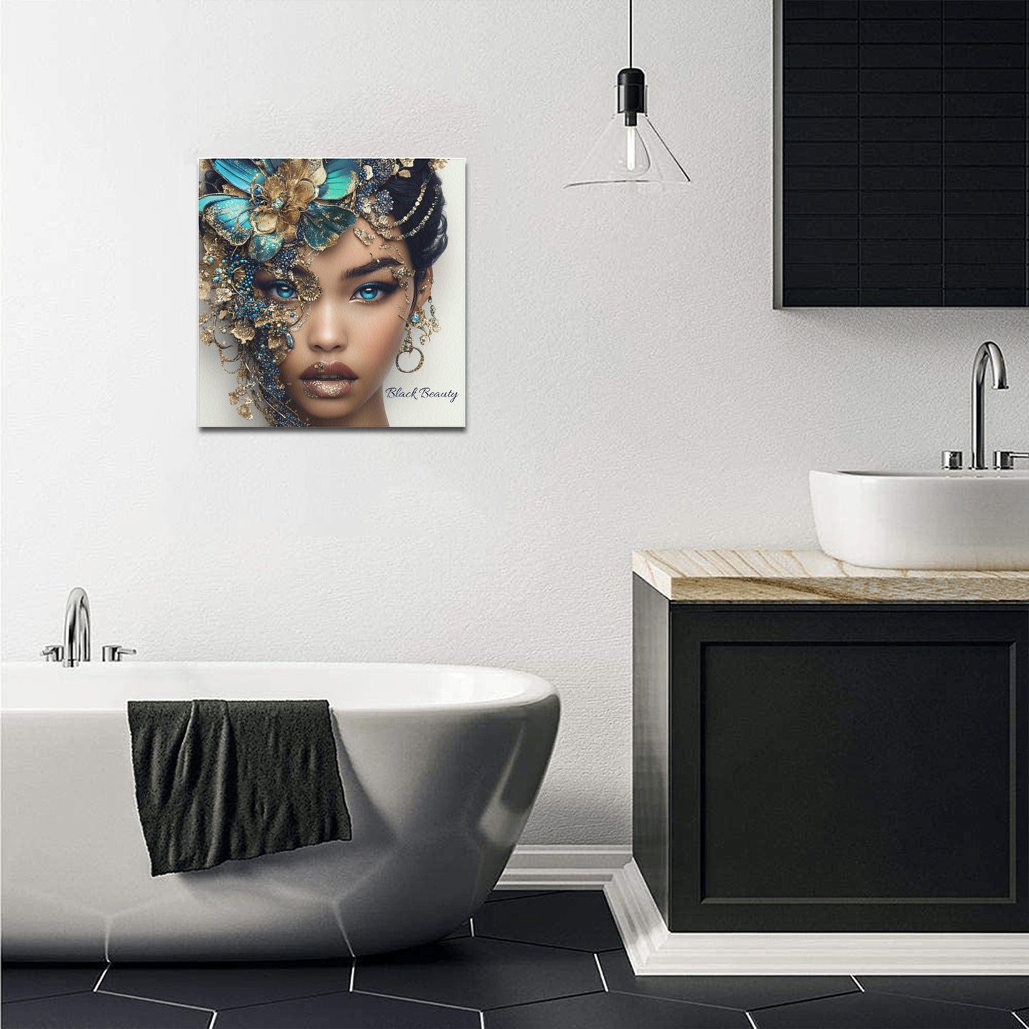 Black Beauty Canvas 16x16