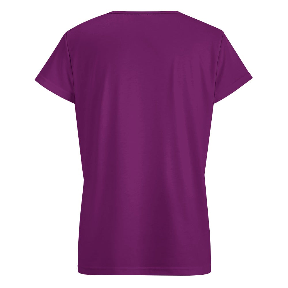 V-neck short sleeve T-shirt