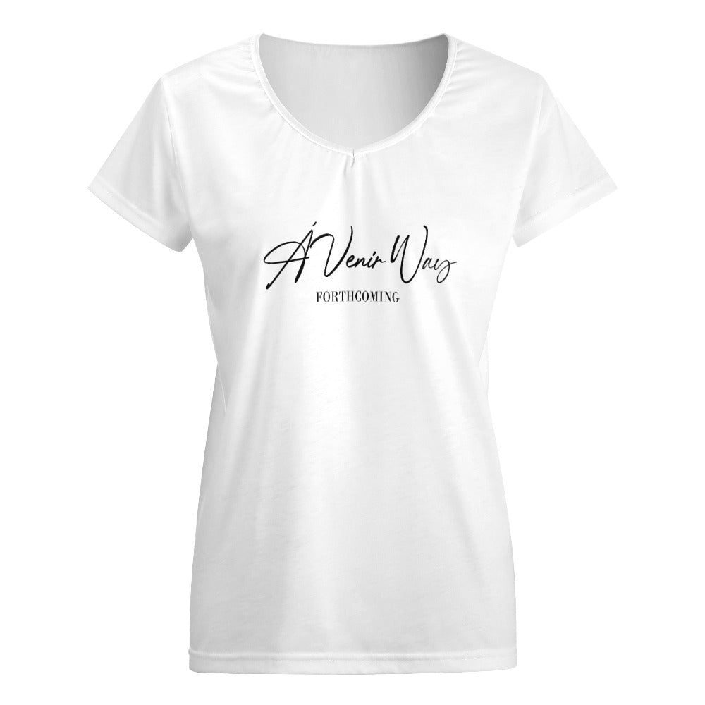 V-neck short sleeve T-shirt