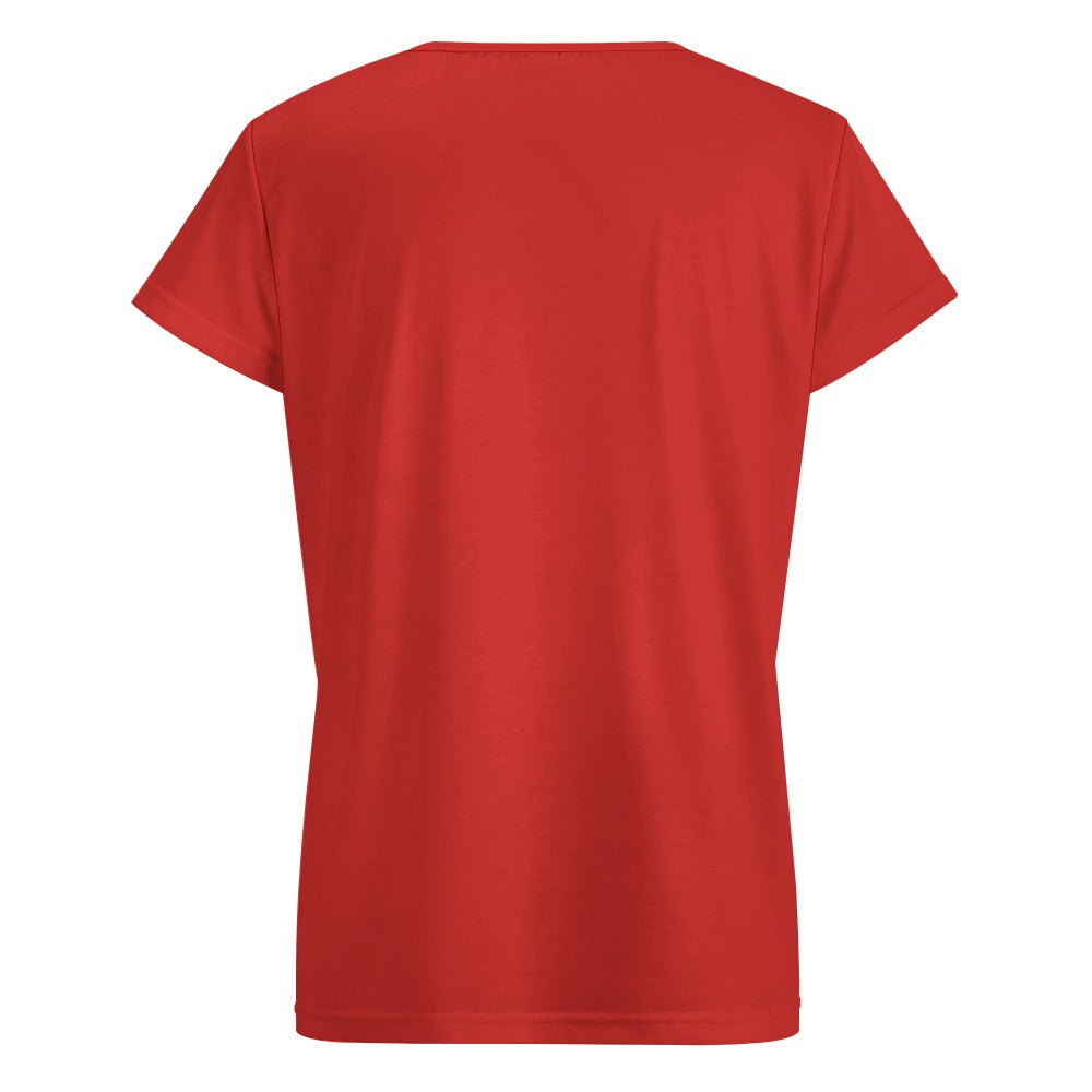 V-neck short sleeve T-shirt