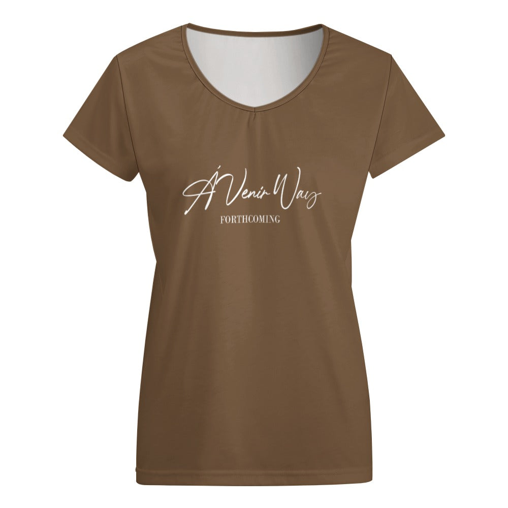 V-neck short sleeve T-shirt
