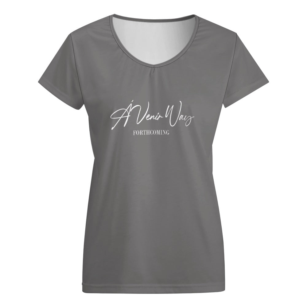 V-neck short sleeve T-shirt
