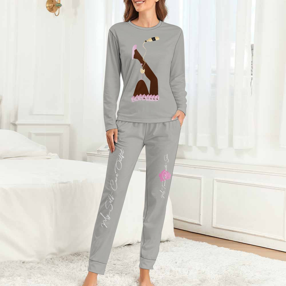 Damsel Wine Pajama Set