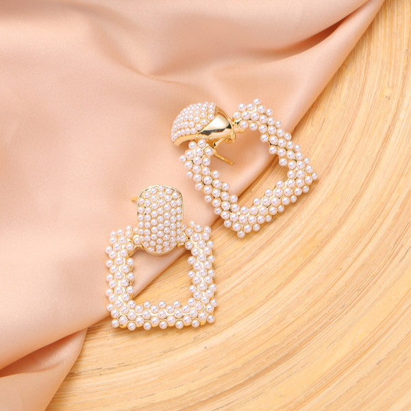 YOYOSO Fashion Beauty Korean Geometical Pearl Earrings YYS