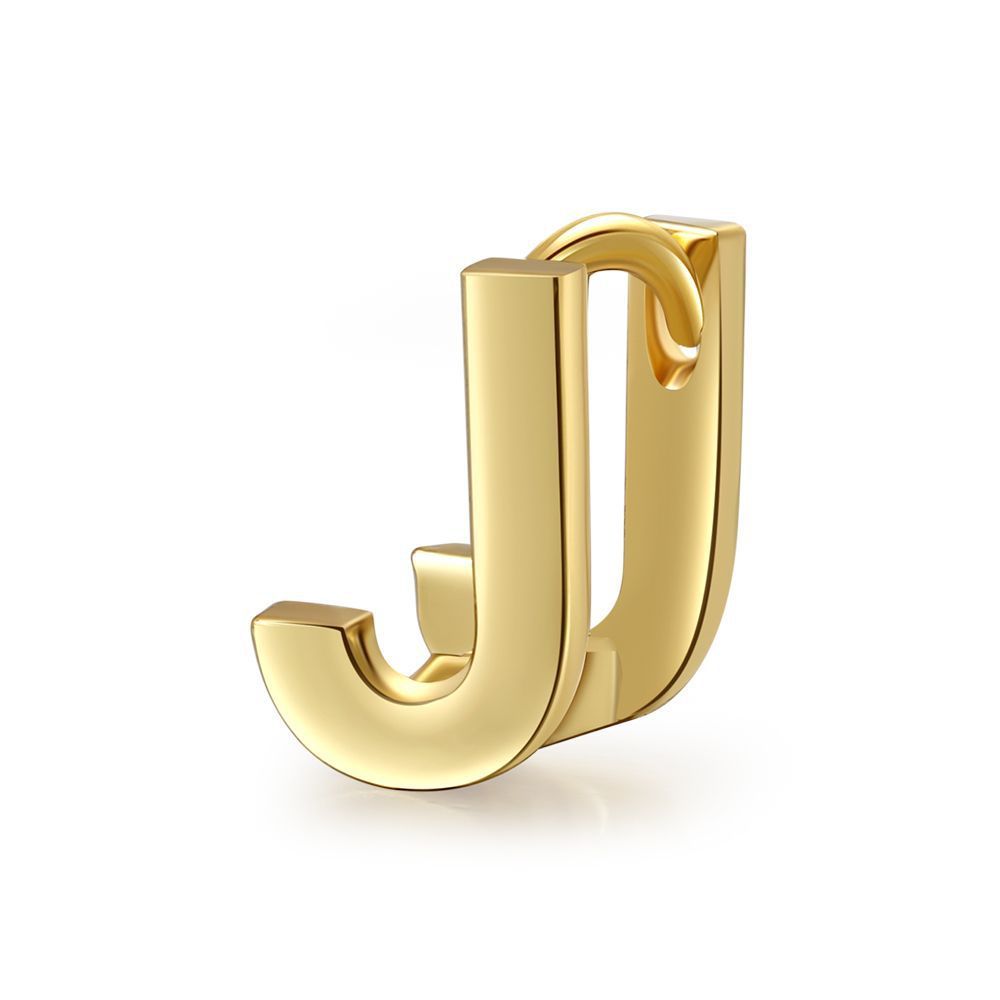 18K Gold Plated Jewelry Name Letter Earrings