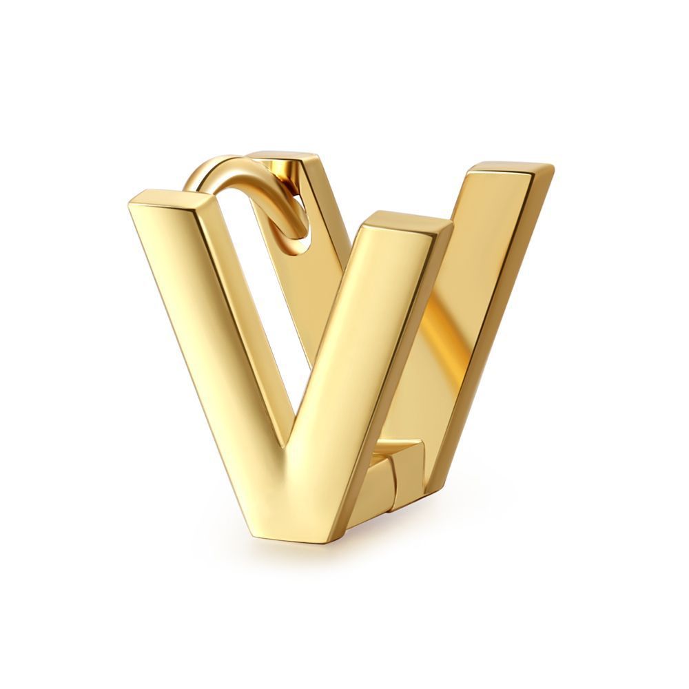18K Gold Plated Jewelry Name Letter Earrings