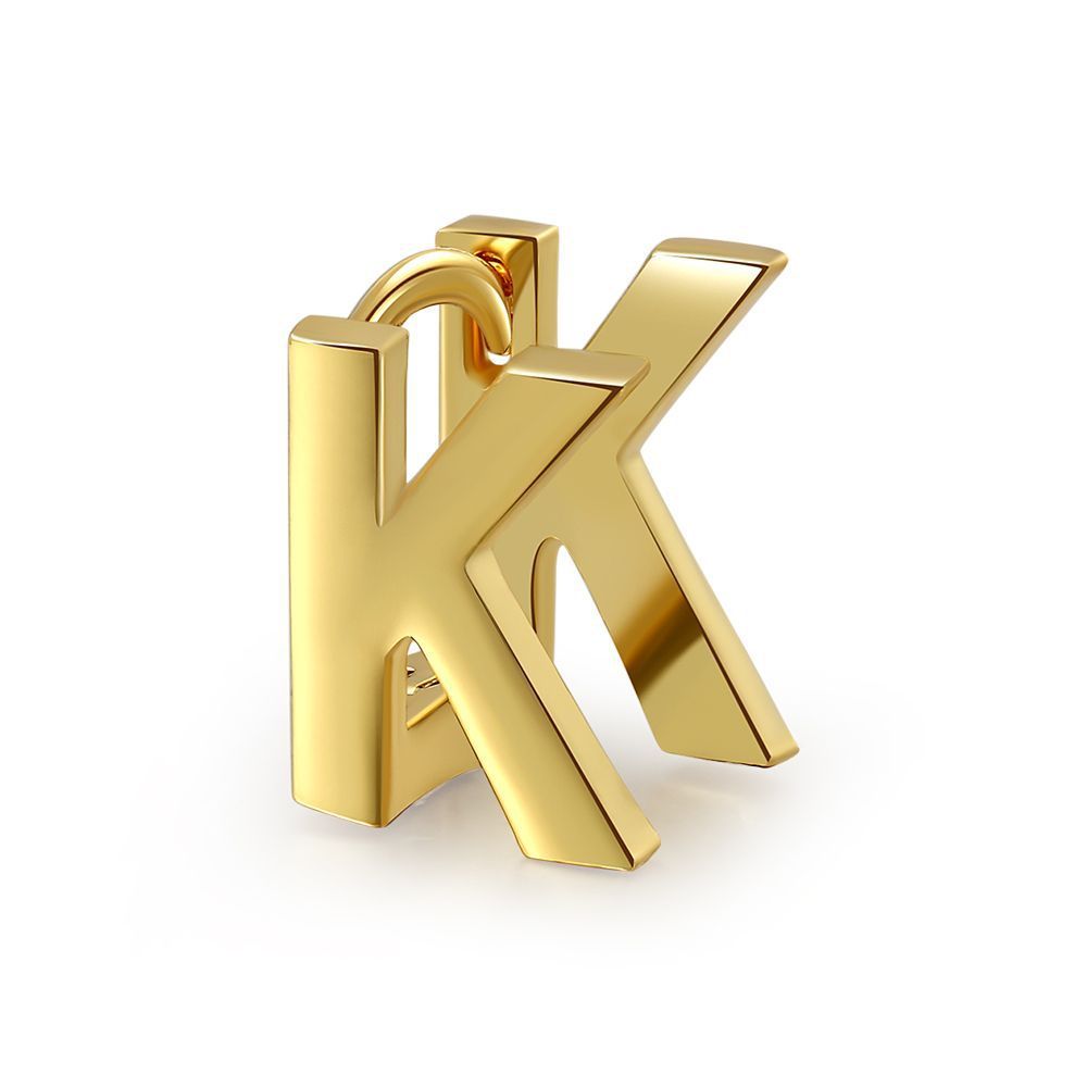 18K Gold Plated Jewelry Name Letter Earrings