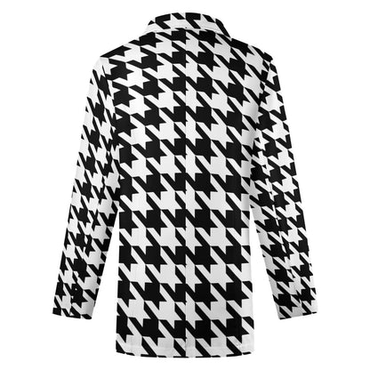 Classic Houndstooth Blazer