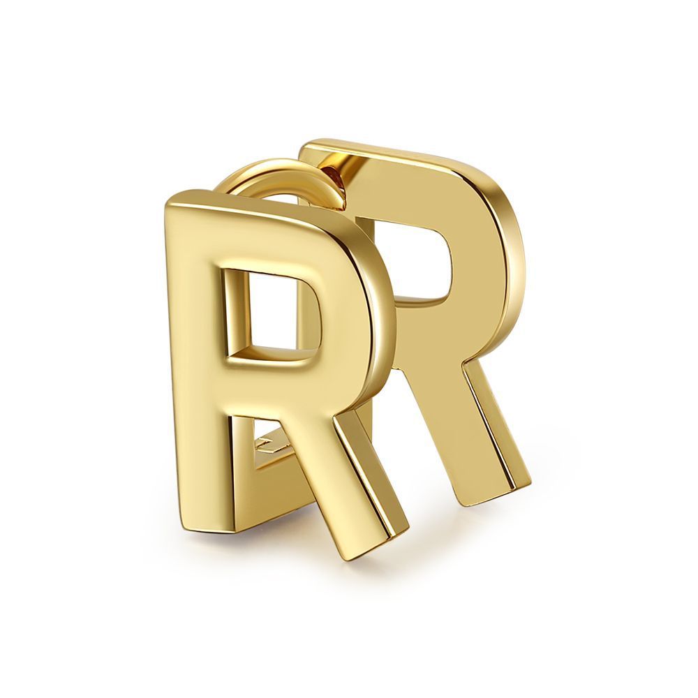 18K Gold Plated Jewelry Name Letter Earrings