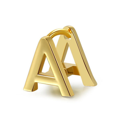 18K Gold Plated Jewelry Name Letter Earrings