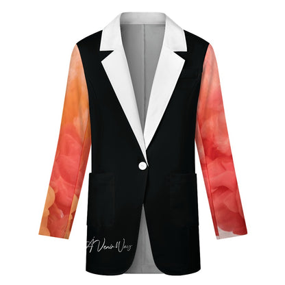 Graphic Swirl Blazer