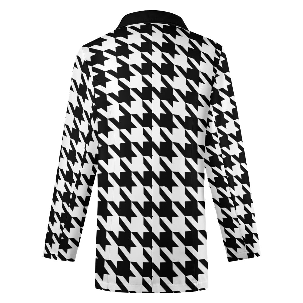 Classic Houndstooth Blazer