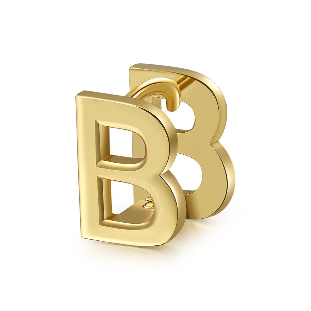 18K Gold Plated Jewelry Name Letter Earrings