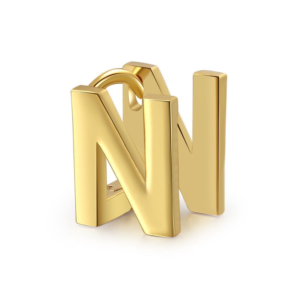 18K Gold Plated Jewelry Name Letter Earrings