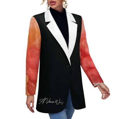 Graphic Swirl Blazer