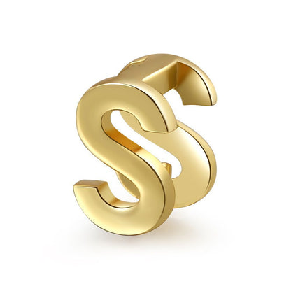 18K Gold Plated Jewelry Name Letter Earrings