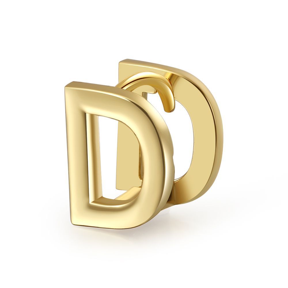 18K Gold Plated Jewelry Name Letter Earrings