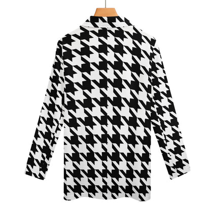 Classic Houndstooth Blazer