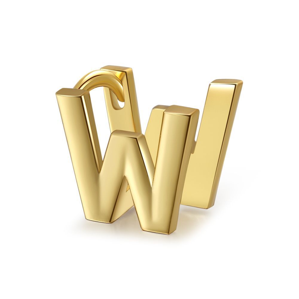 18K Gold Plated Jewelry Name Letter Earrings