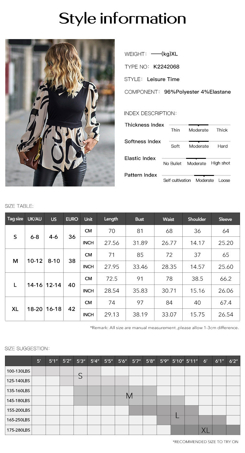 Long Sleeve Tops Shirt