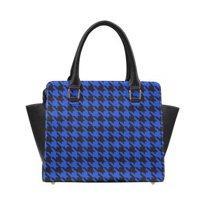 Classic Houndstooth Shoulder Handbag