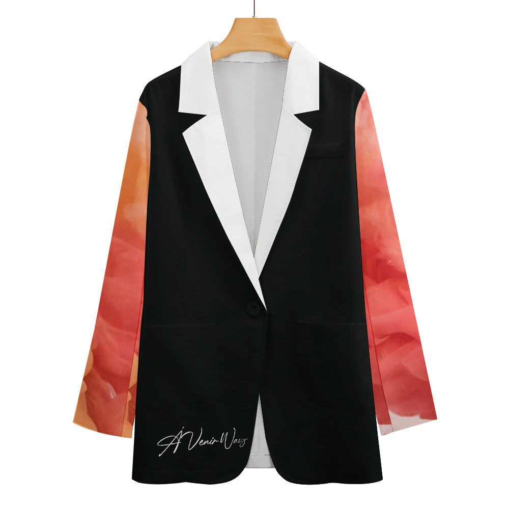 Graphic Swirl Blazer