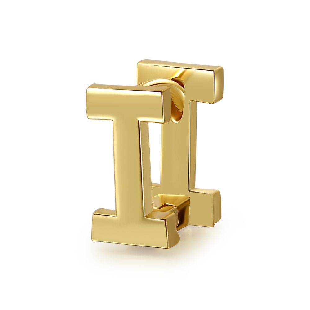18K Gold Plated Jewelry Name Letter Earrings