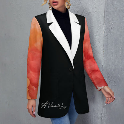 Graphic Swirl Blazer