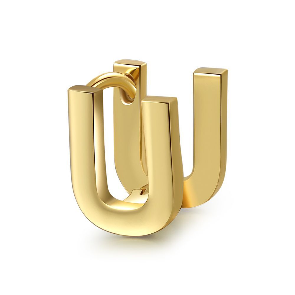 18K Gold Plated Jewelry Name Letter Earrings
