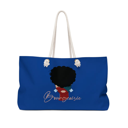 Short Puff Black Hair with Tri Colors Bourgeoisie Define Bag