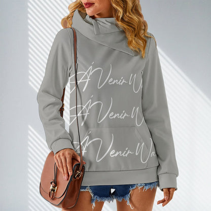 Fleece Lapel Hooded Sweater