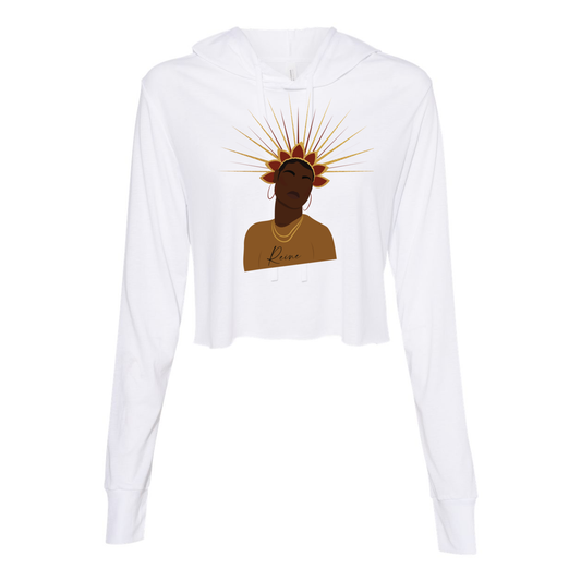 Modern Queen “Reine” Cropped Long Sleeve Hoodie