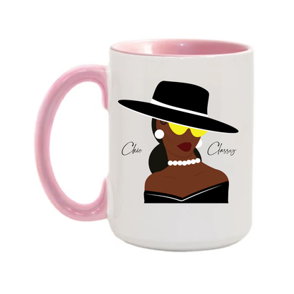 Black Low Bun Classy "Chic" Mug