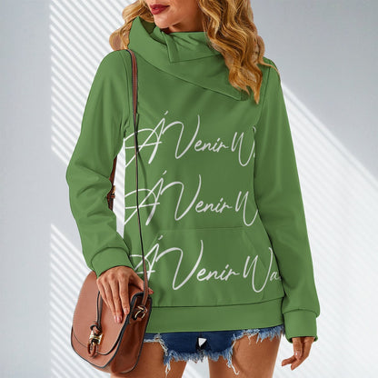 Fleece Lapel Hooded Sweater