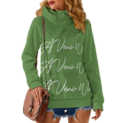 Fleece Lapel Hooded Sweater