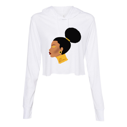 African Queen “Reine” Cropped Long Sleeve Hoodie